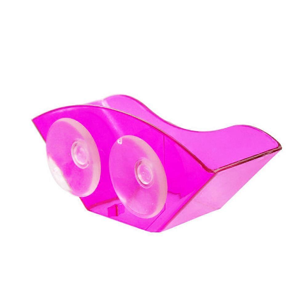 Creative Plastic Strong Suction Cup Sponge Holder Kitchen Bathroom Storage Drying Rack (Purple)