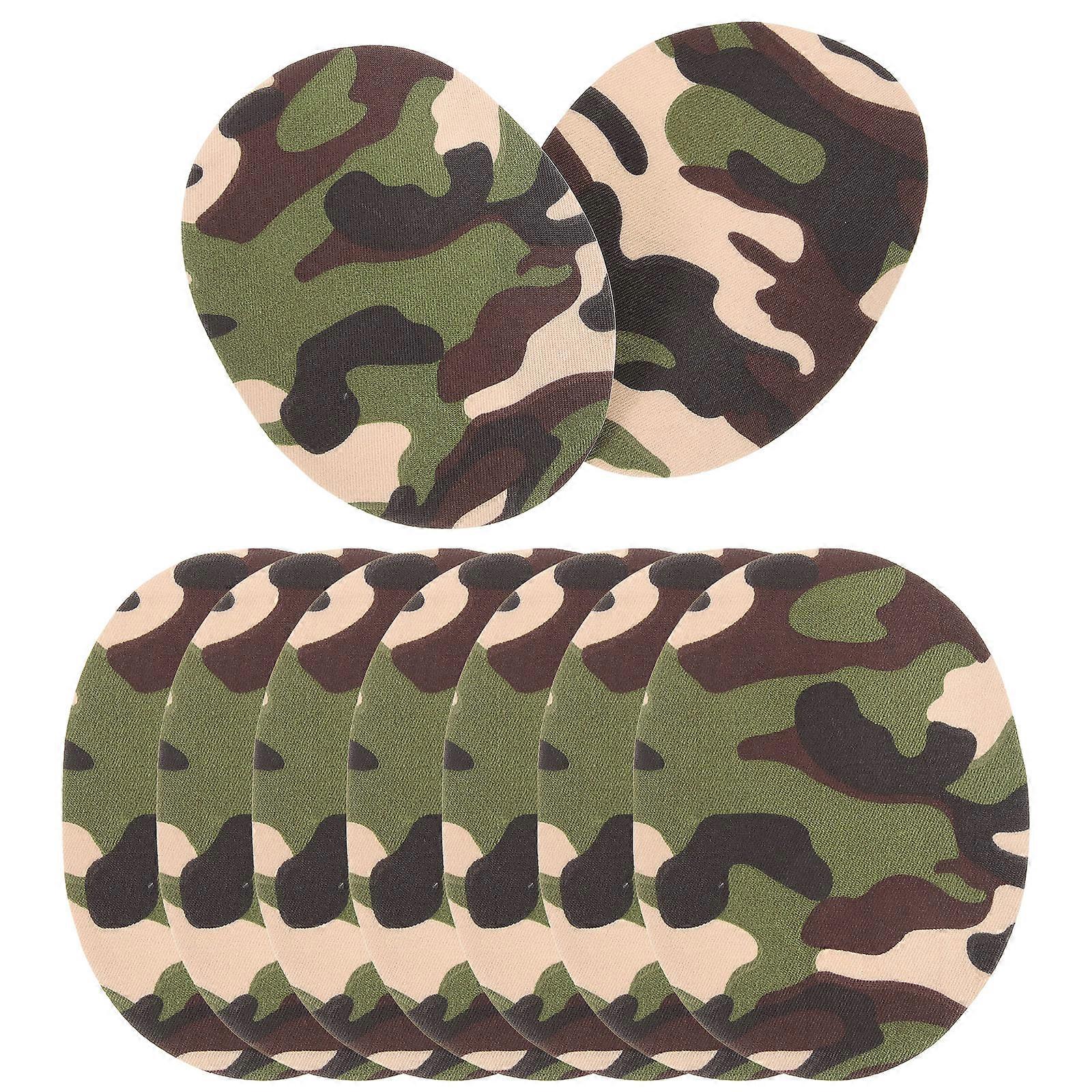 10pcs Iron On Patches Clothes Camouflage Patches Clothes Repair Patches Jackets Jeans Patches