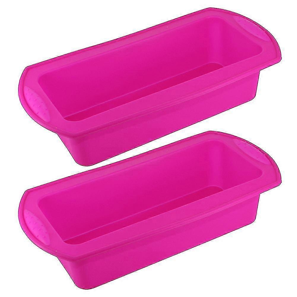 Best 2pcs Silicone Non-stick Cake Bread Loaf Pan Diy Making Mold Kitchen Baking Tool