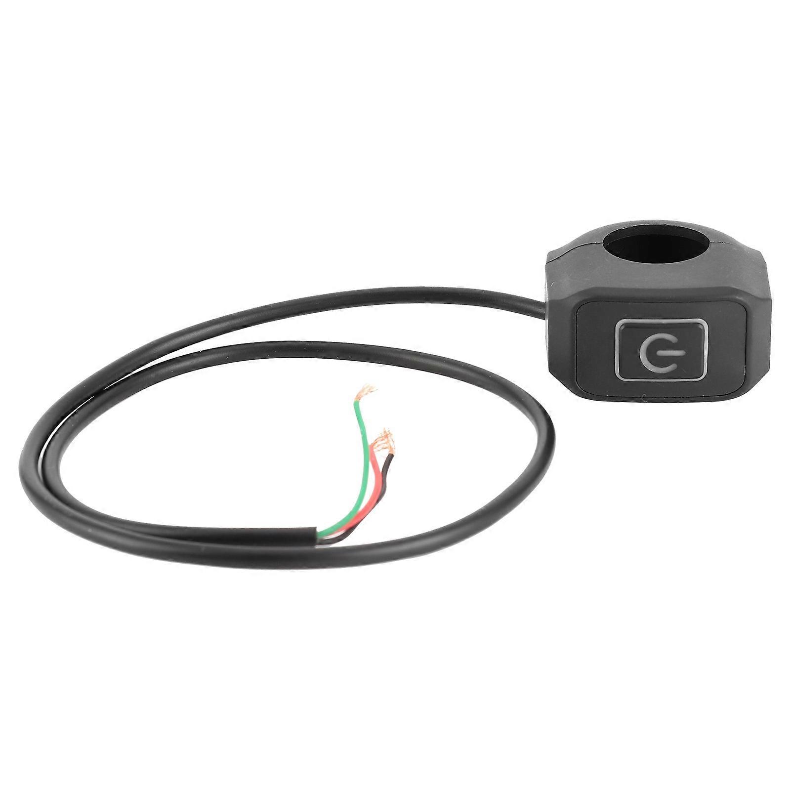 دراجة نارية المقود ضوء التبديل زر ضغط للماء ث / مؤشر LED 22mm 7/8in