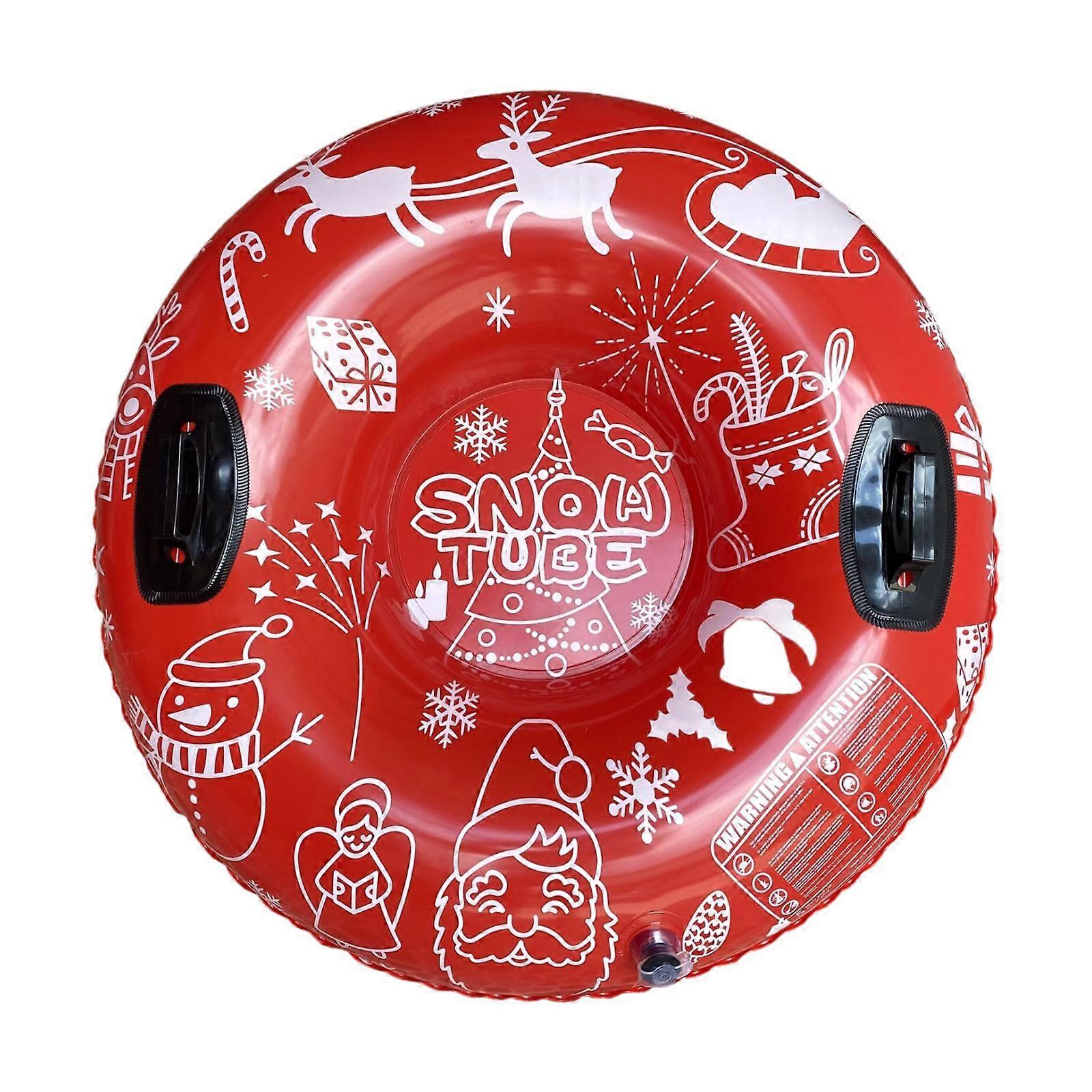 Inflatable Snow Tube Inflatable Sled for New Year Sledding Family Activities