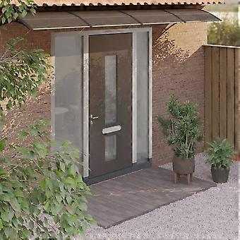 Türverdeck schwarz 400x100 cm Polycarbonat
