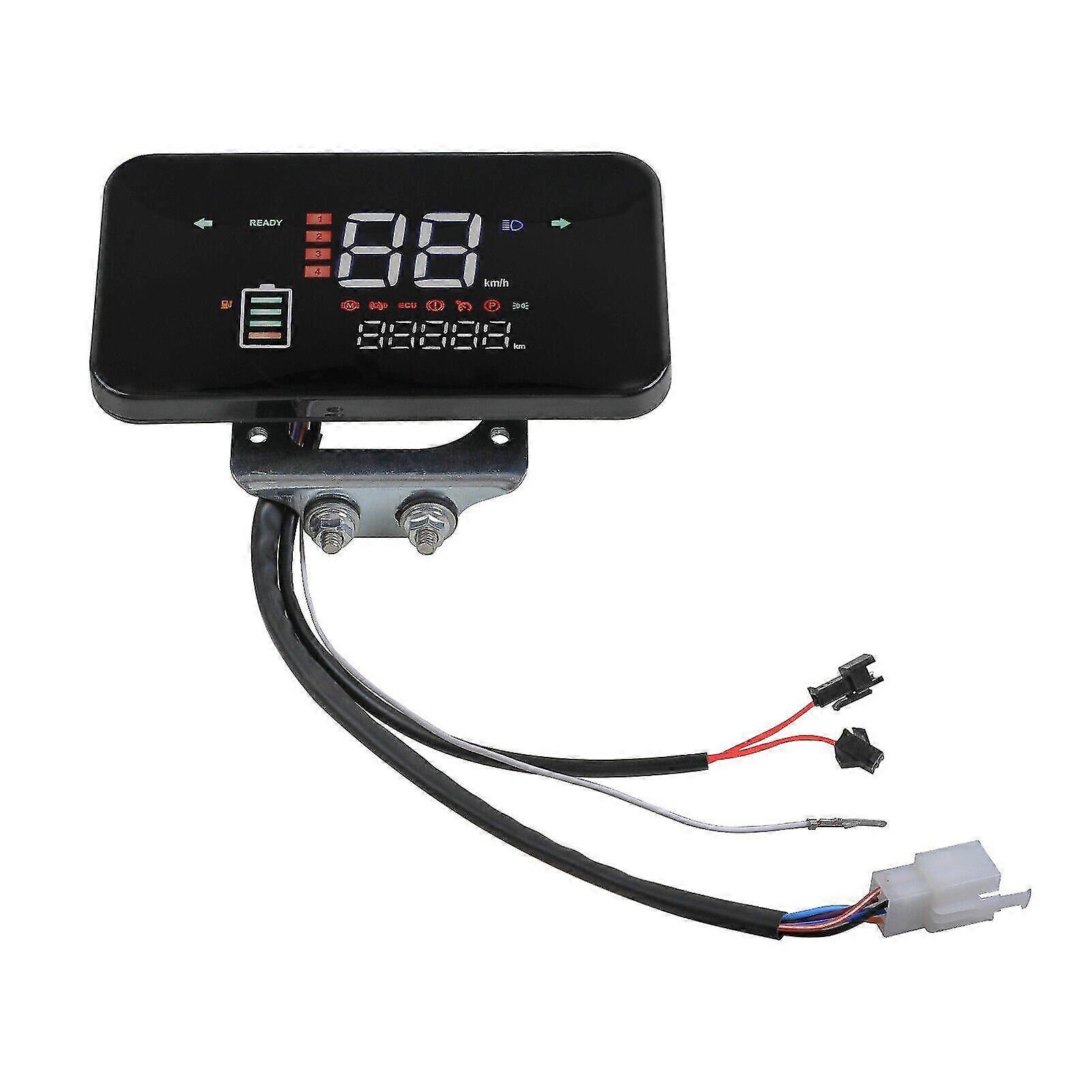 48V 60V 72V LCD Speed Meter Control Panel for E-Bike & Electric Scooter Universal Fit, Multi-Function Display