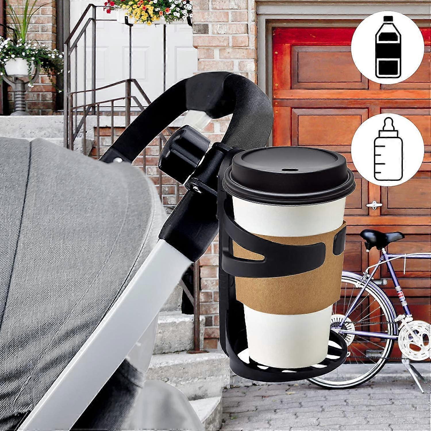 Set of 2 universal cup holders for stroller, trolley or walkers,2024 Ping