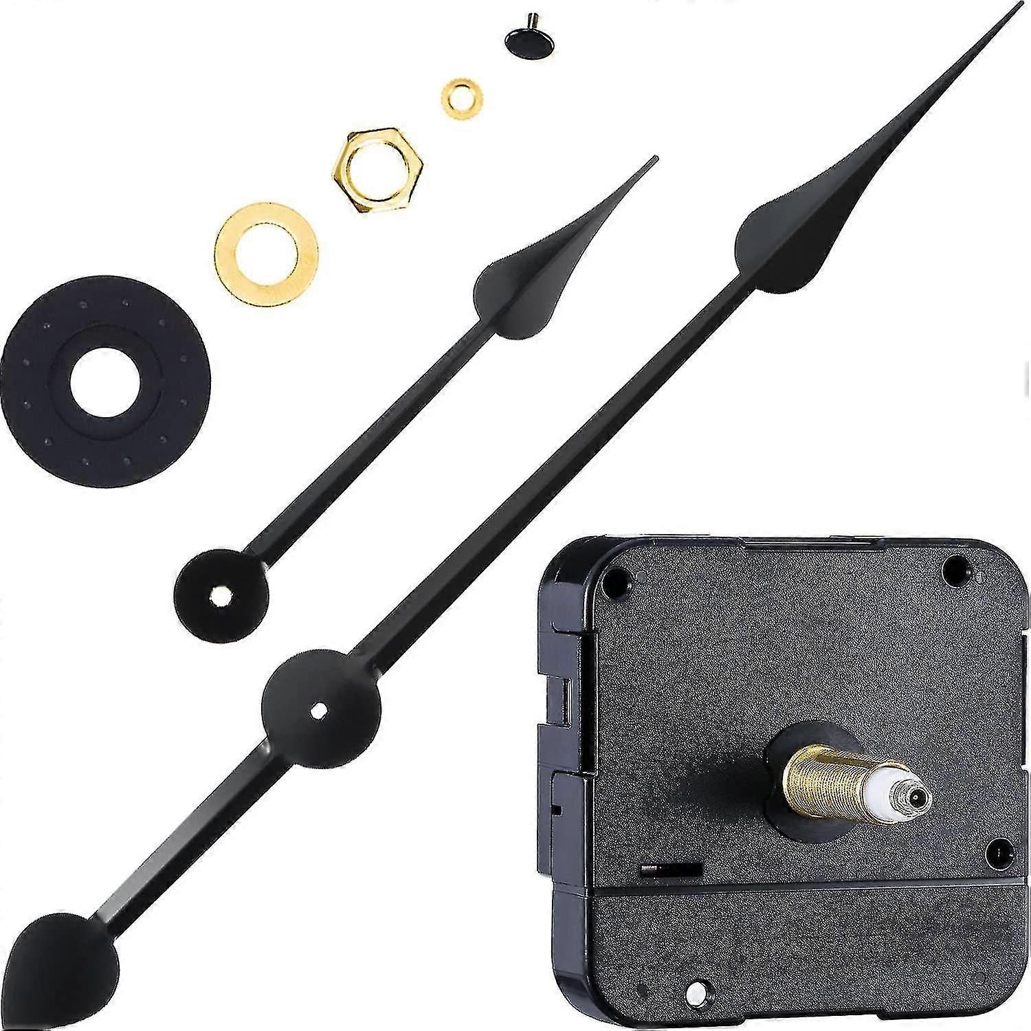 Long Shaft High Torque Clock Movement Clock Motor With 7 Inch Spade Hands (Ruipei)