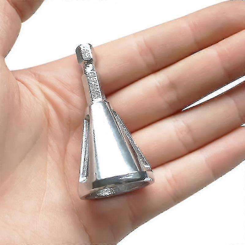 Lloy Deburring External Burnish Bolt Nut Drill Bar Remove Burr Tool Hexagon Chamferer(silver)(1pcs)