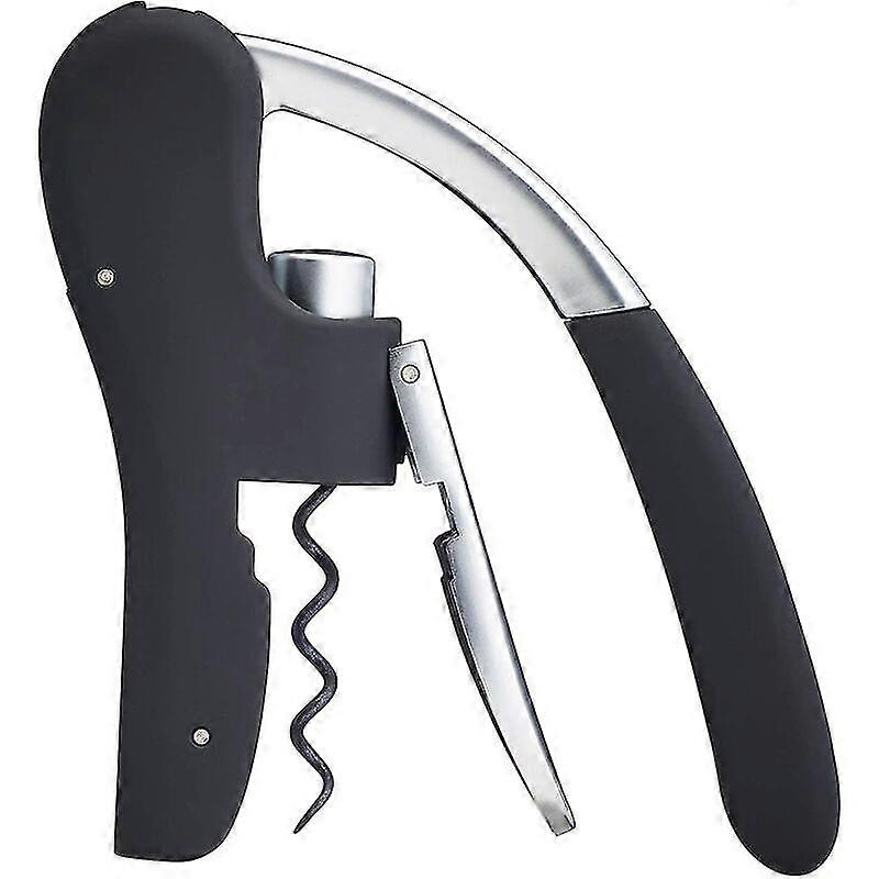 Corkscrew With Foil Cutout Black Gift