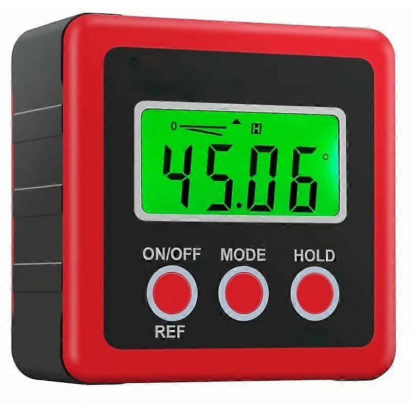 Digital LCD Angle Meter Digital Angle Meter Digital Goniometer Housing Chamfering Inclinometer Waterproof Protractor for Angle Measurement Car Work