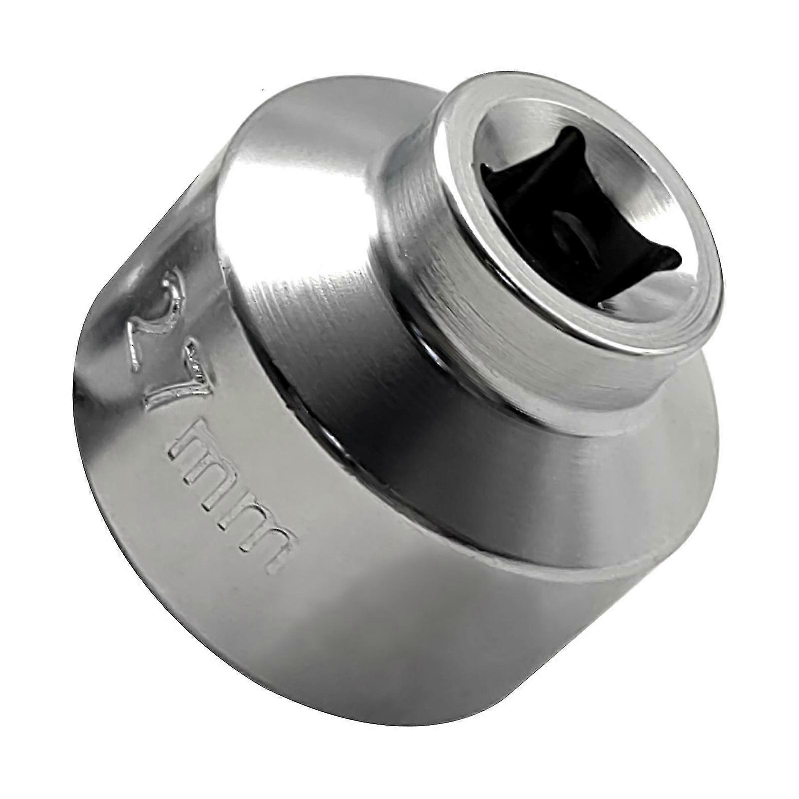 27mm Profil Bas Clé Filtre Douille Pièces De Rechange En Acier Durable 3/8 » Drive Filtre Outil De Retrait pour Tous les Capuchons 27mm