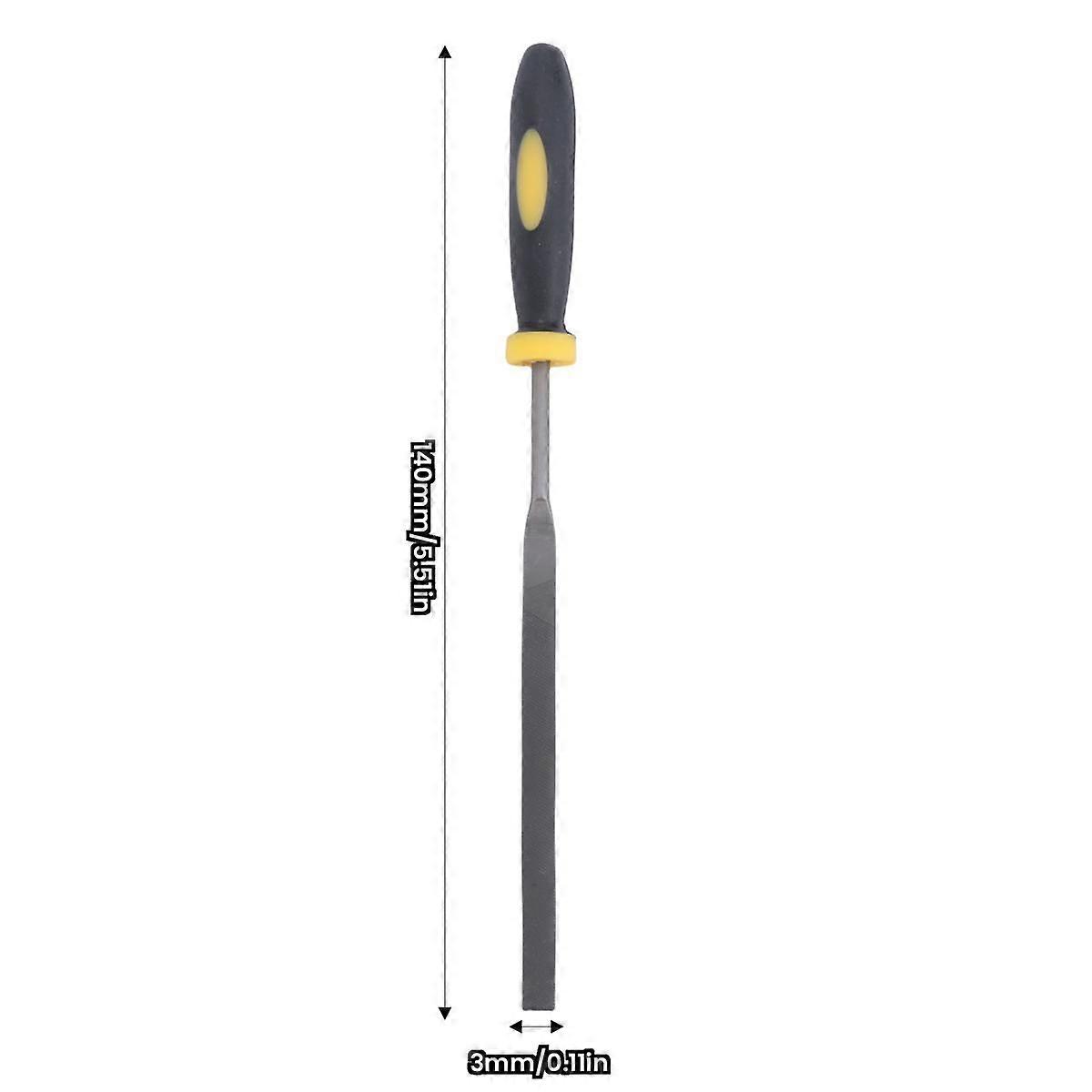 5 Pieces/Set of Professional Technical Diamond File 3X140Mm Raft Needle Metal Cutting Tool Glass Me