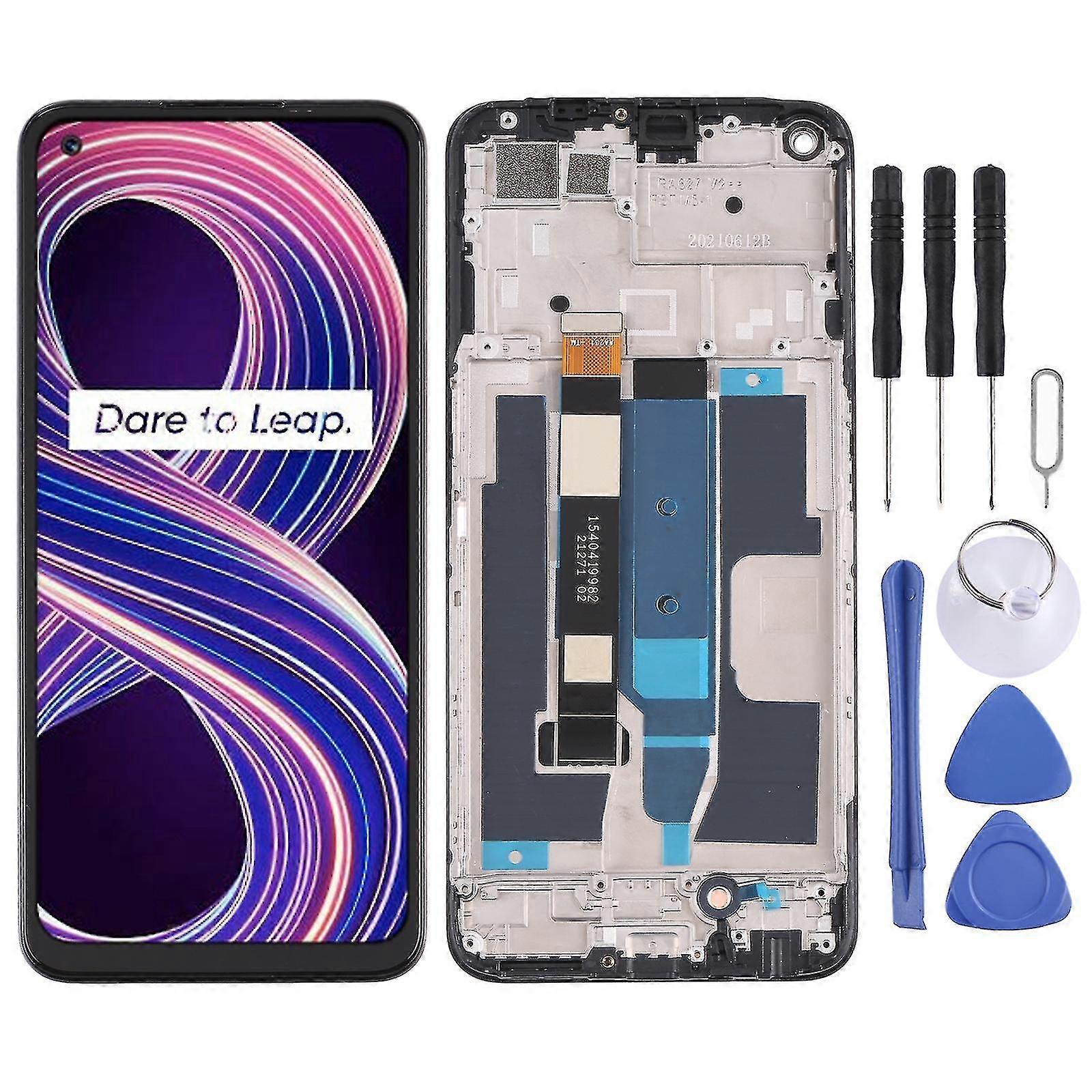Tft Lcd Screen For Oppo Realme 8 5g Digitizer Full Assembly With Frame (black)