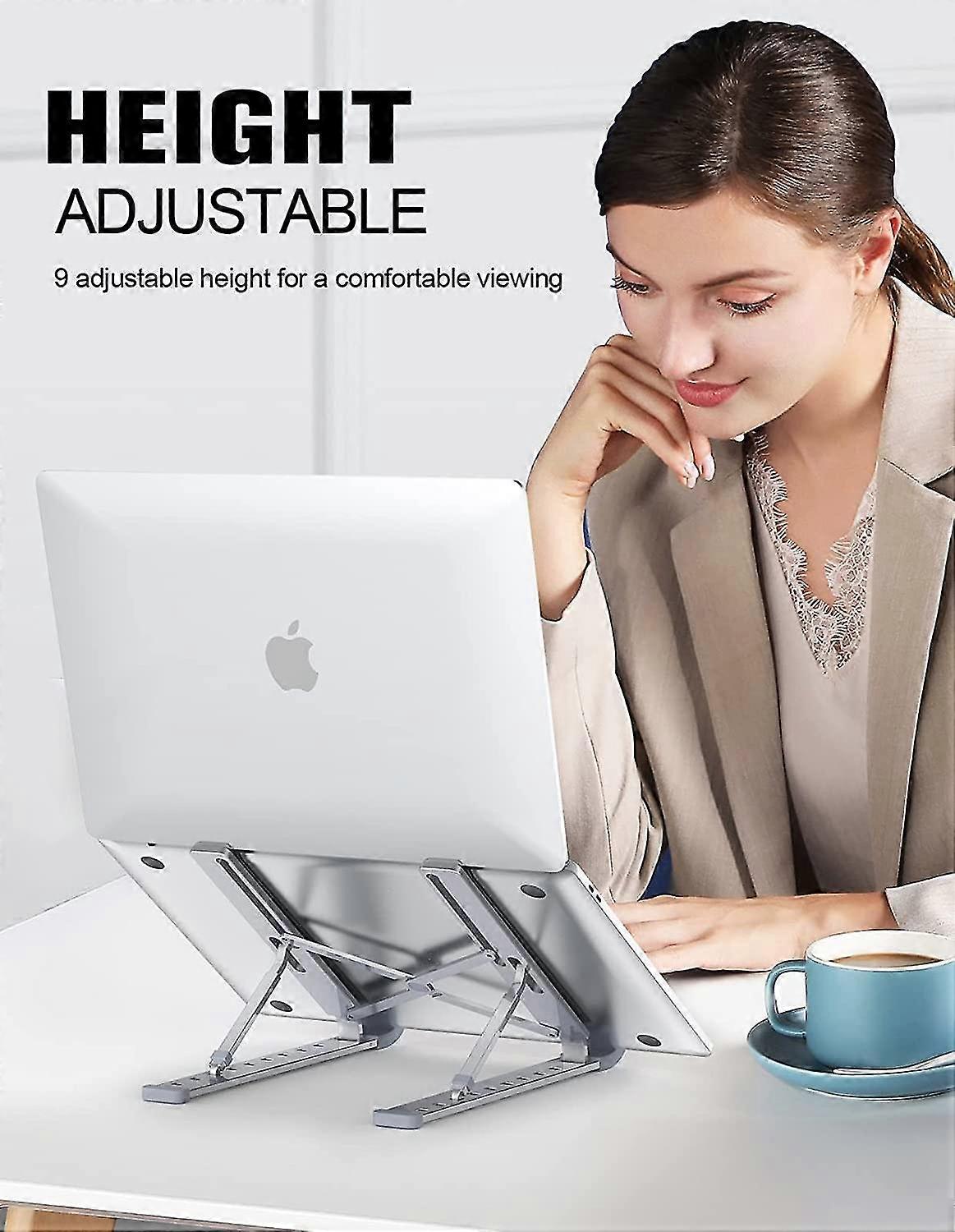 Desktop Laptop Stand, Computer Cooling Pad, Ventilated Laptop Stand.