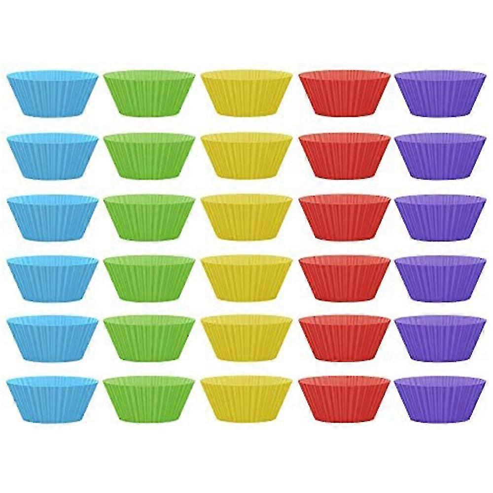 Silicone Baking Cups Reusable Cupcake Liner Safe Free Non Stick Muffin Liners for Baking Cupcake Mo