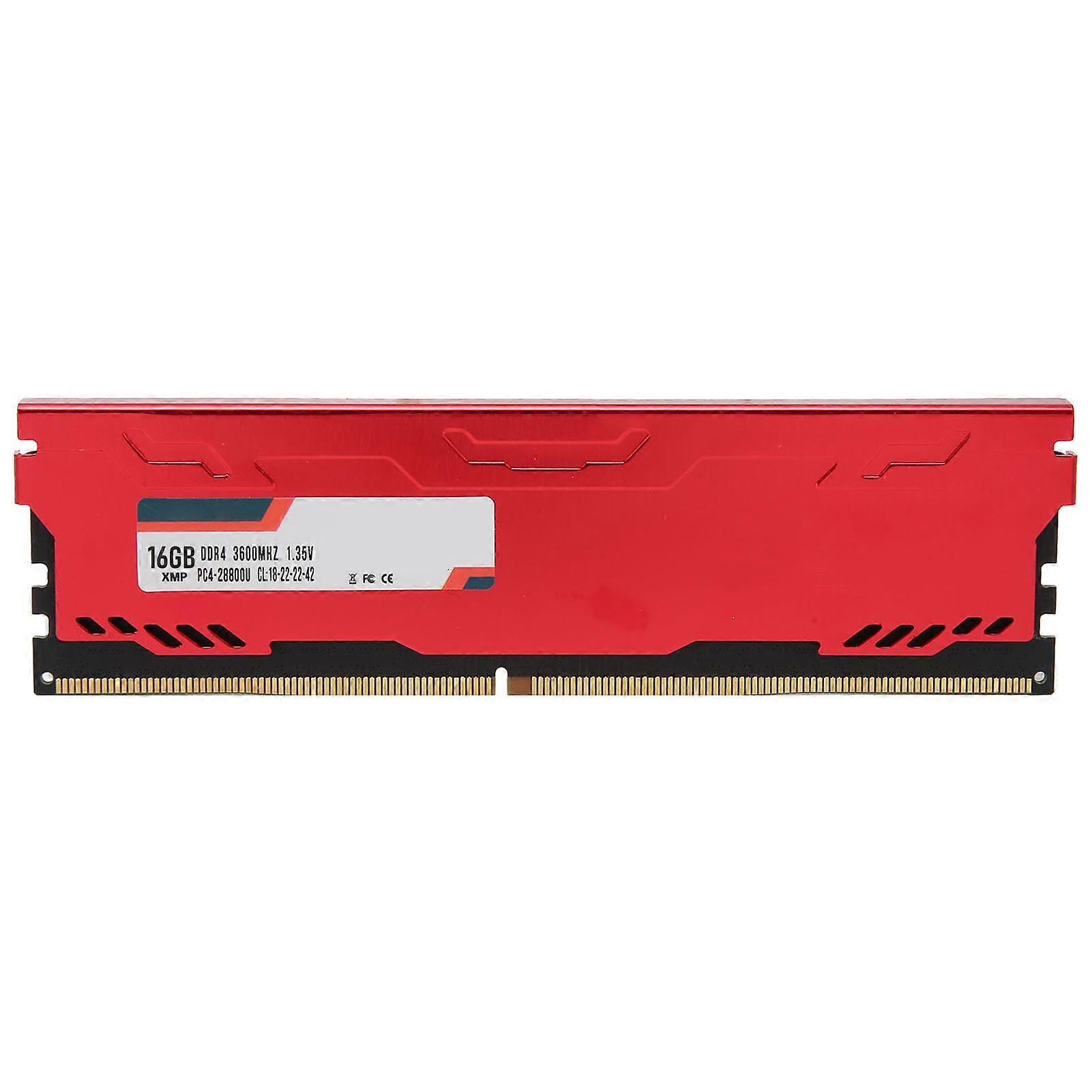 Desktop Memory Module DDR4 XMP 3600MHz PC4 28800U Aluminum Alloy Housing Memory RAM Module 16GB