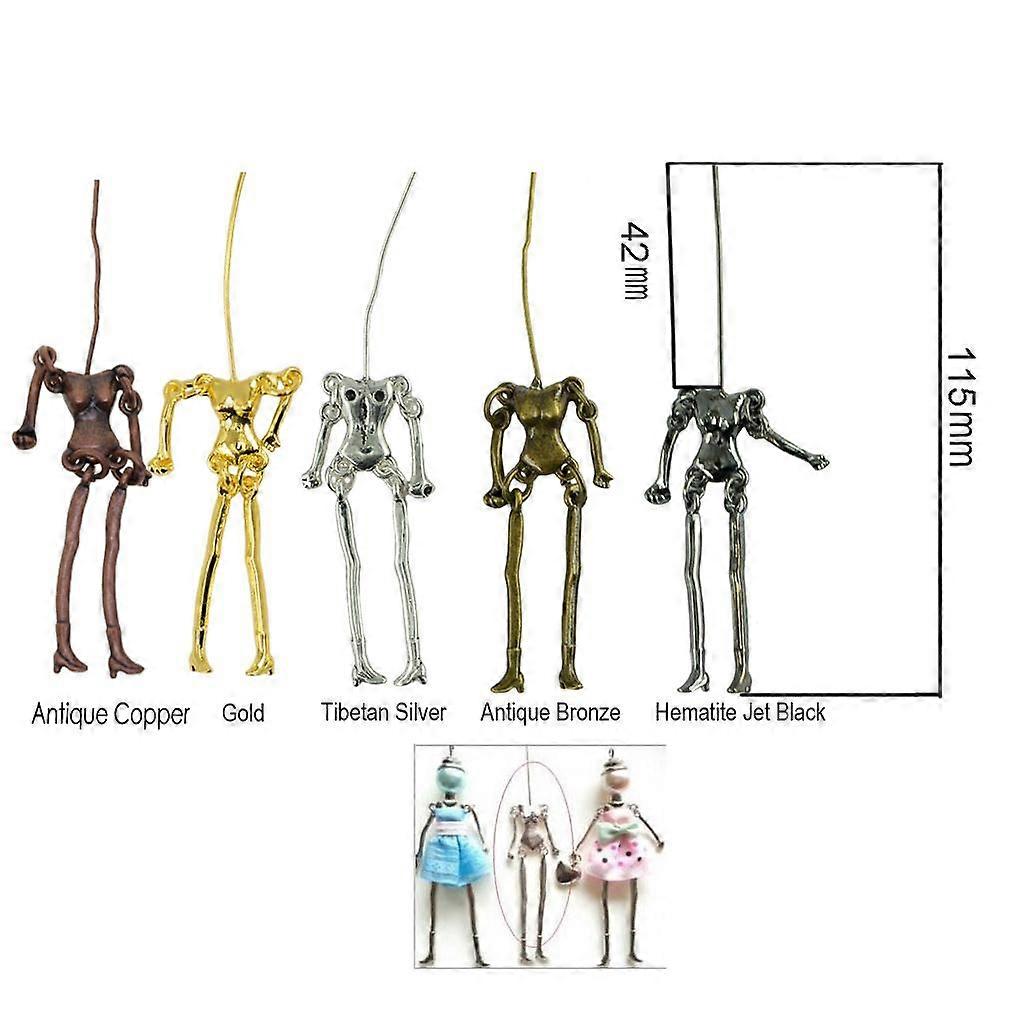 2x 4pcs Skeleton Charms Women