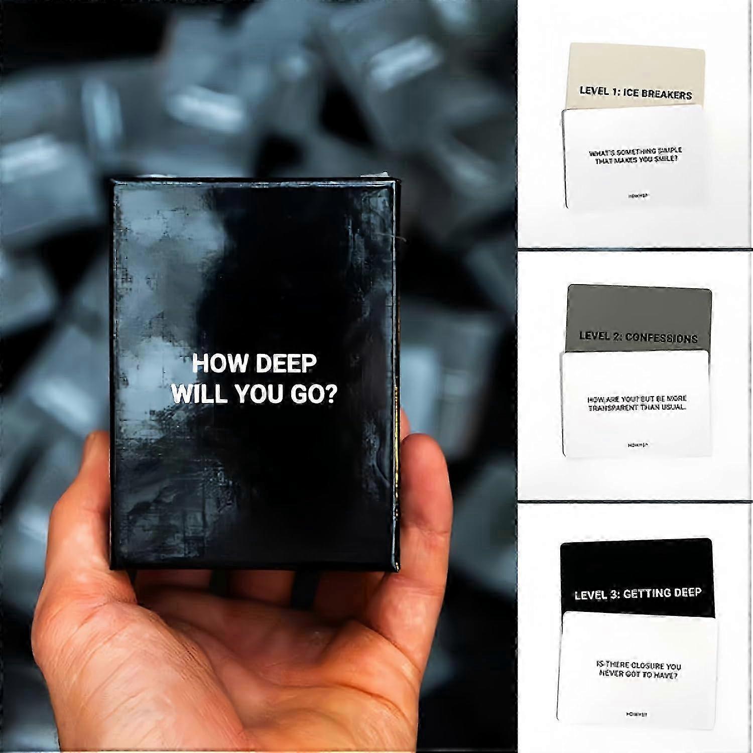 How Deep You Go? Game Of Questions To Deepen Connection Questions Game, Deep Conversation Cards Game
