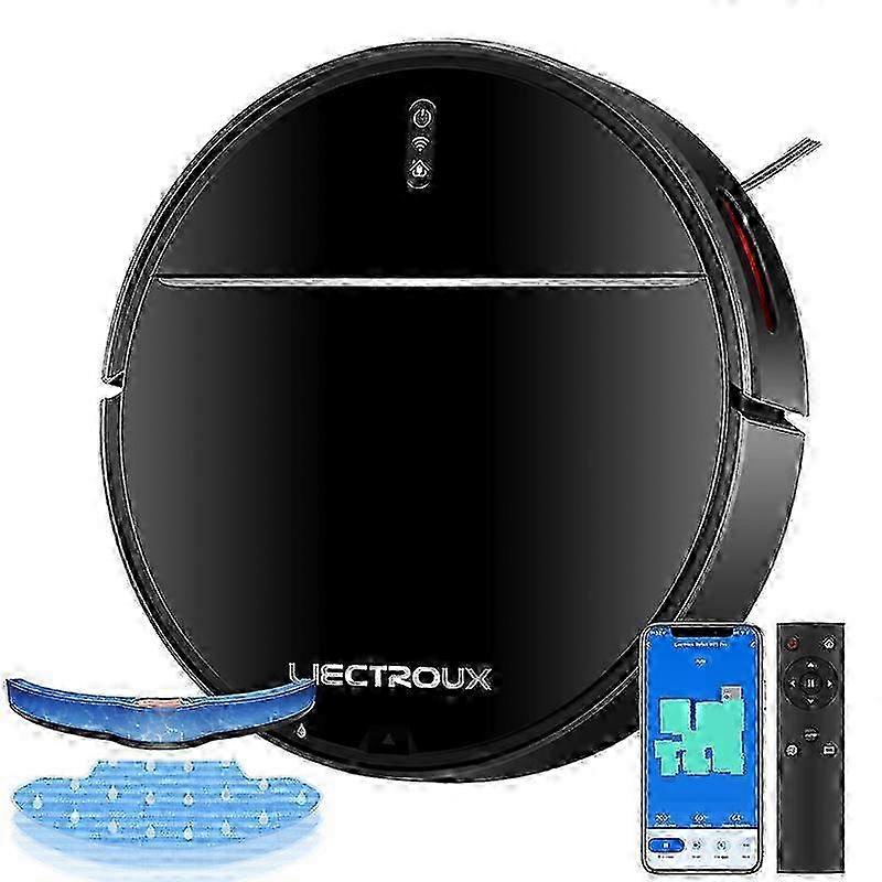 LIECTROUX M7S PRO Robot Vacuum Cleaner Map Navigation,WiFi App,Sweeper Wet Mop,4000Pa suction power ,Work with Alexa & Google Home