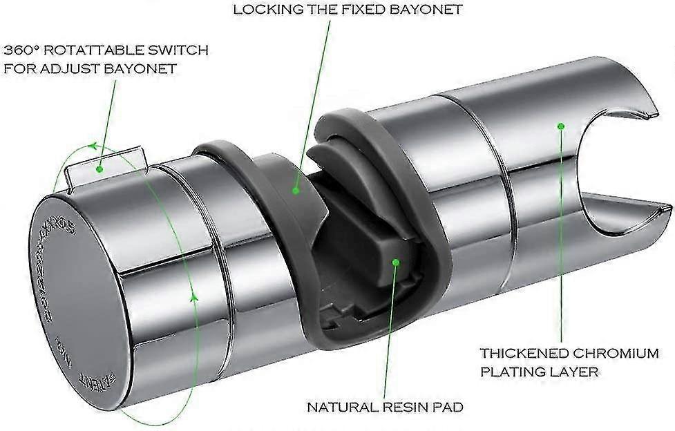 New - Universal Hand Shower Bracket, Adjustable Shower Bracket, 360  Rotatable Shower Bracket For Slide