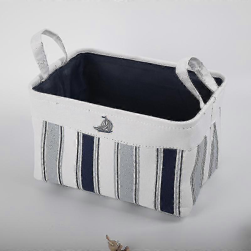 Fabric Desktop Storage Basket, Folding Sundries & Toy Organizer