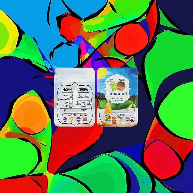 新しいパターン密封バッグタバコ収納パッケージ防水ジッパーポーチハーブマイラーホイルフードキャンディープラスチック収納バッグ