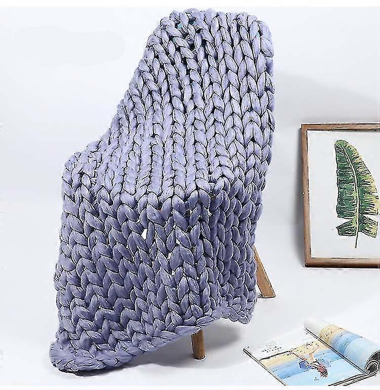 8 Cm Large Chunky Knitted Thick , Yarn Woolen Throw Sofa    40*60cm