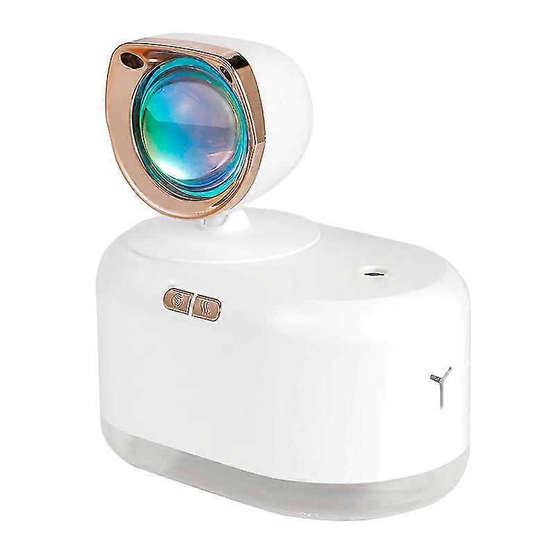 Voes New Portable Mini 300ml Lar Mist Aroma Diffuser 360 Rotat Sunset Led