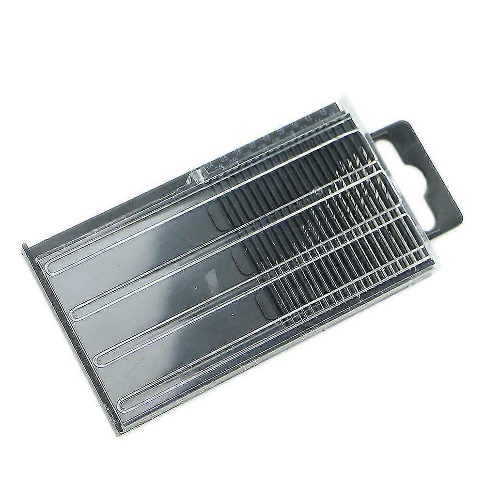 20pcs Mini Tiny Micro Hss Twist Drill Bit Set 0.3mm-1.6mm Model Craft With Case