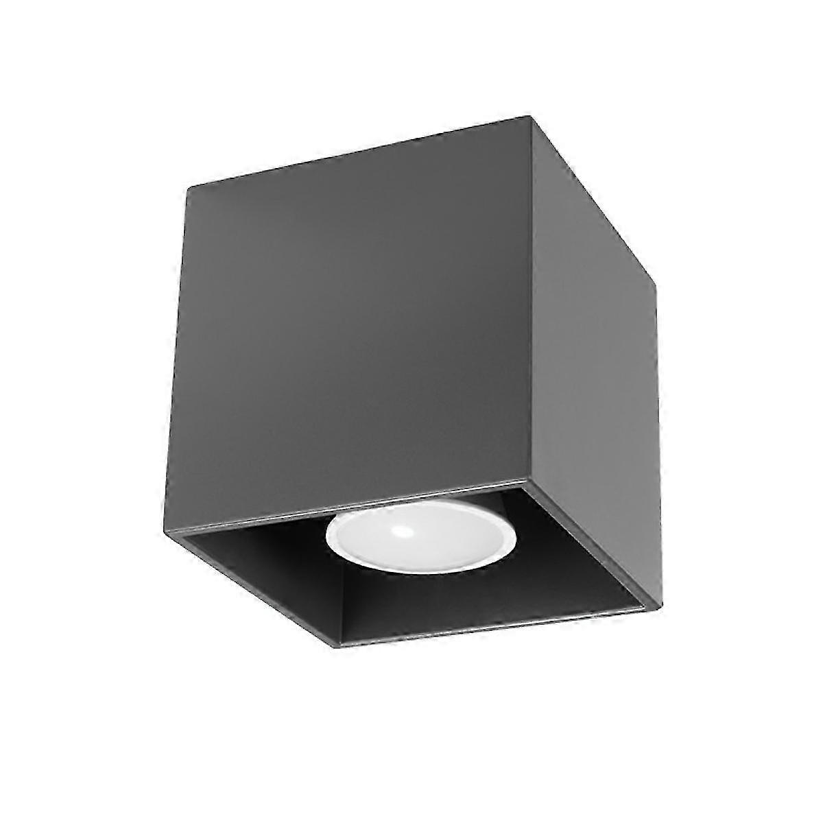 Ceiling lamp QUAD 1 anthracite modern for corridor and hallway Sollux led