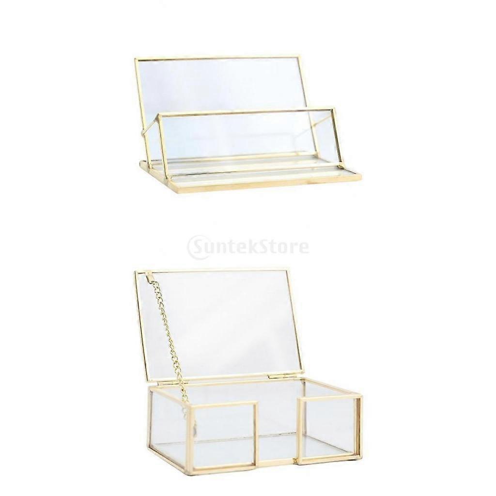 Pack of 2 Desk Business Card Holder for Display And Organizer