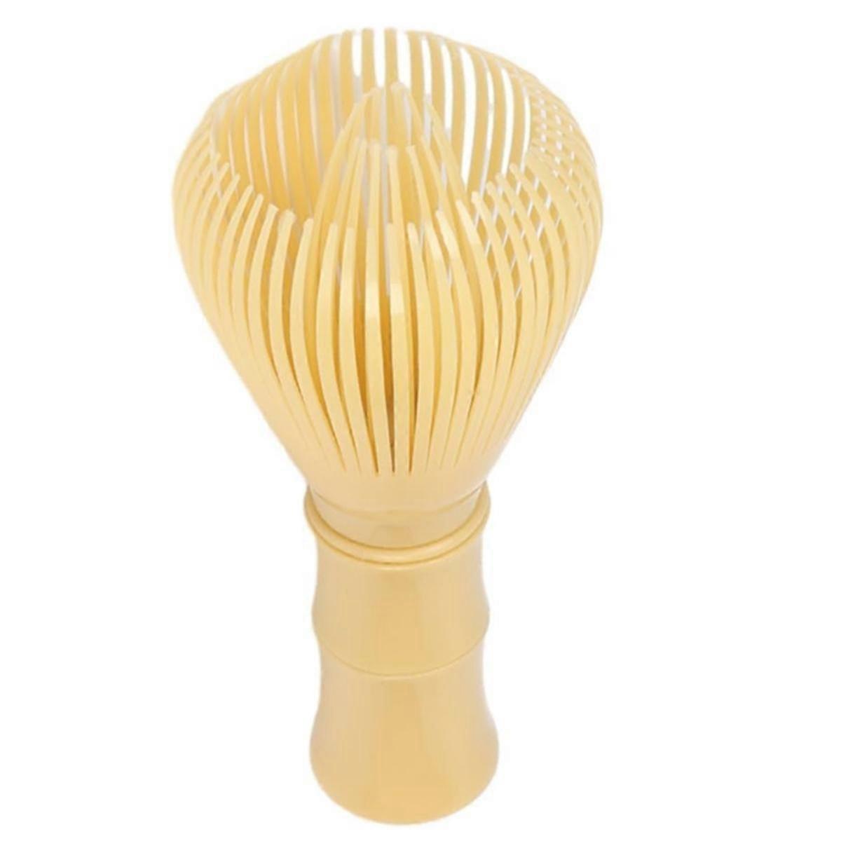 Traditional Matcha Whisk Reusable PP Resin Matcha Whisk Chasen Dishwasher Safe Matcha Stirrer Matcha Green Tea Yellow