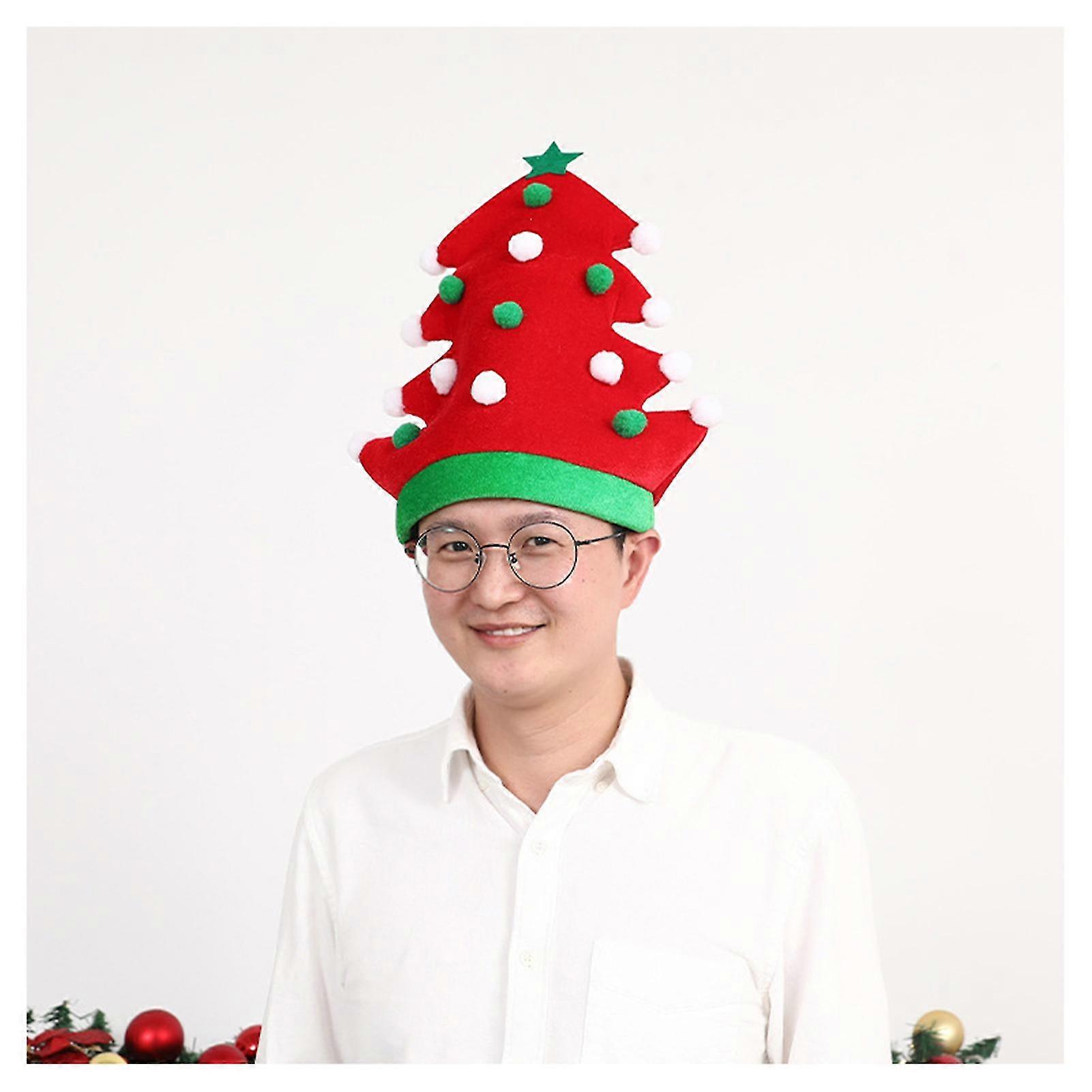 קישוטי חג המולד כובע למבוגרים קריקטורה סנטה קלאוס גברים כובע מתנה קישוטי אישיות יצירתיים