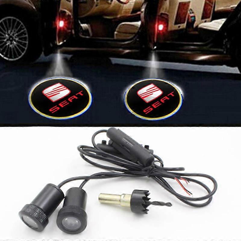 led car door light For Seat Leon 1 2 3 MK3 Ateca Ibiza 6J Toledo Exeo Cordoba FR door light Welcome Logo Ghost Shadow Lamp