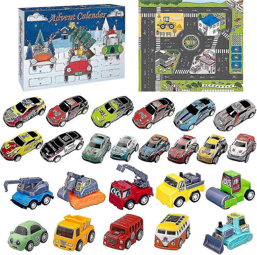 Christmas Advent Calendar 2023, Car Blind Box Set, Car Advent Calendar, Car Advent Calendar 24 Days Surprise, Car Advent Calendar Christmas Gift