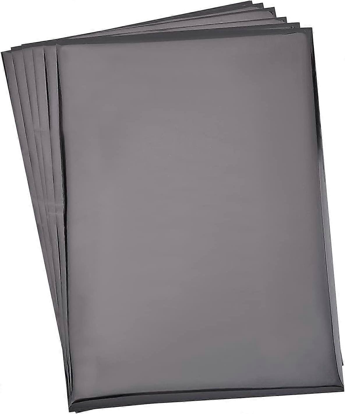 50 Sheets A4 Reactive Paper Sheet 29x18.5cm Rectangle Black Transfer Sheet Paper Transfer Sheet Design Paper for Card DIY Decoration