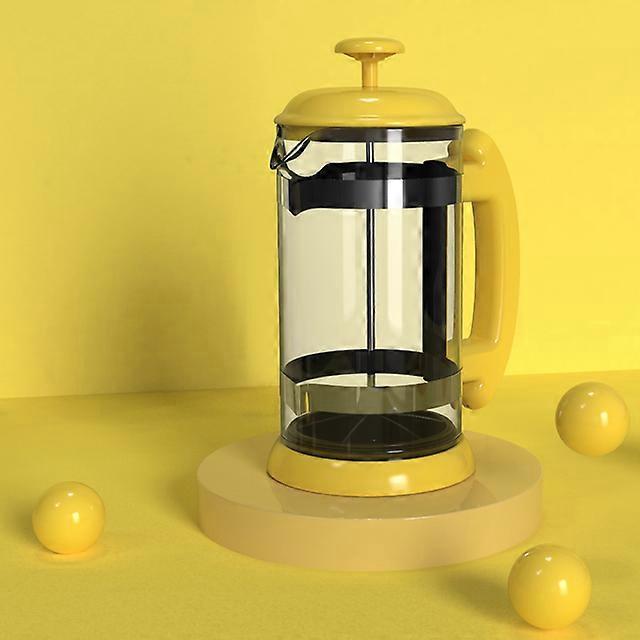 1000ML Coffee Brewing Pot French Filter Tea Brewer Coffee Pot Simple Pressure Pot Coffee Maker Household Hand Punch Pot