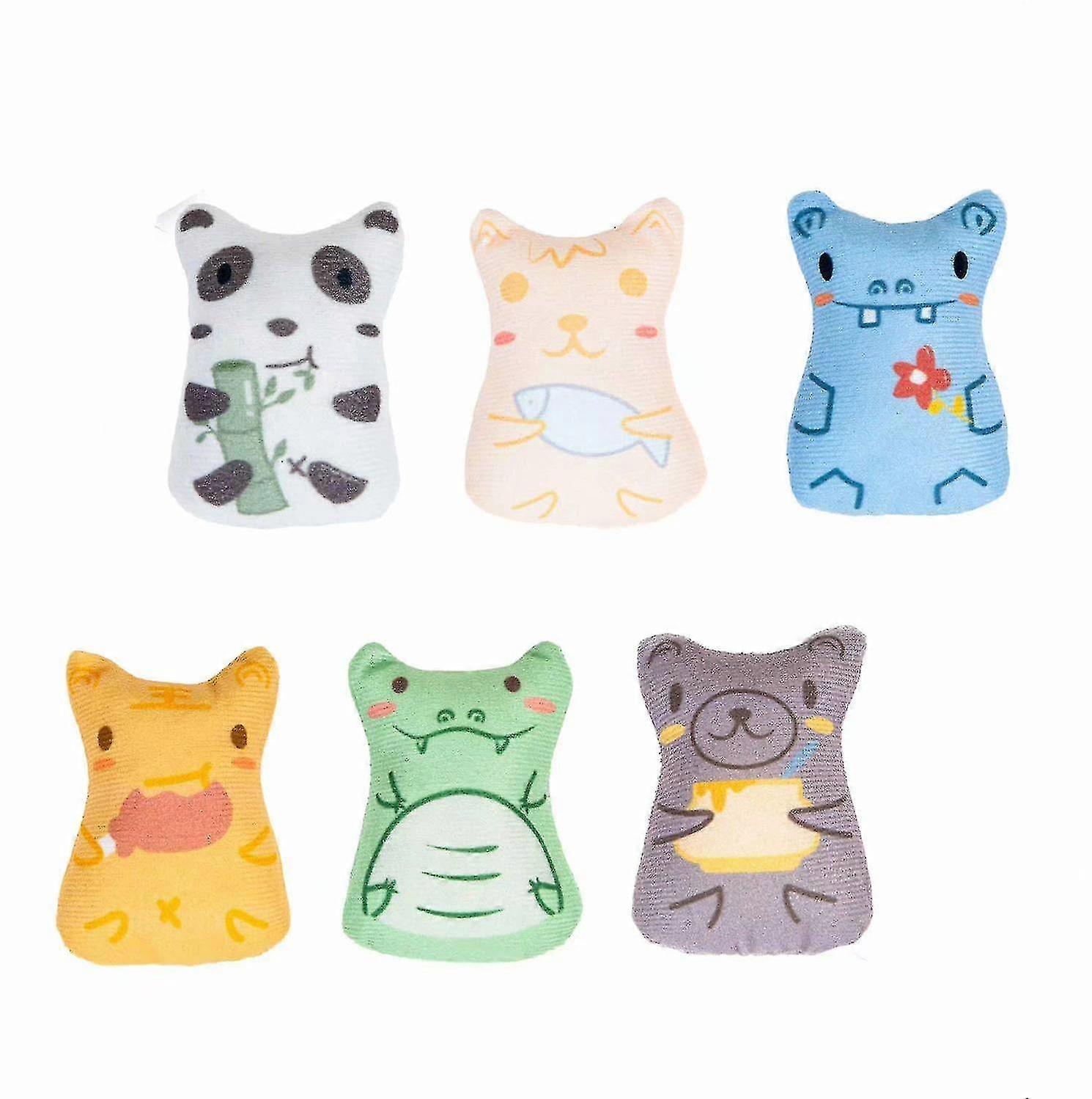 Pet Cat Toy, Pure Cotton Molars, Wear-resistant And Cute, Contains Catnip (6 Packs)