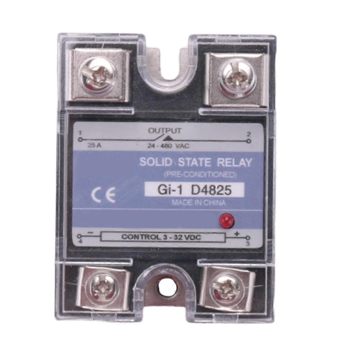 25A 3-32V DC To 24-480V AC Single Phase Solid State Relay DC Control AC -1 D4825 Load Voltage