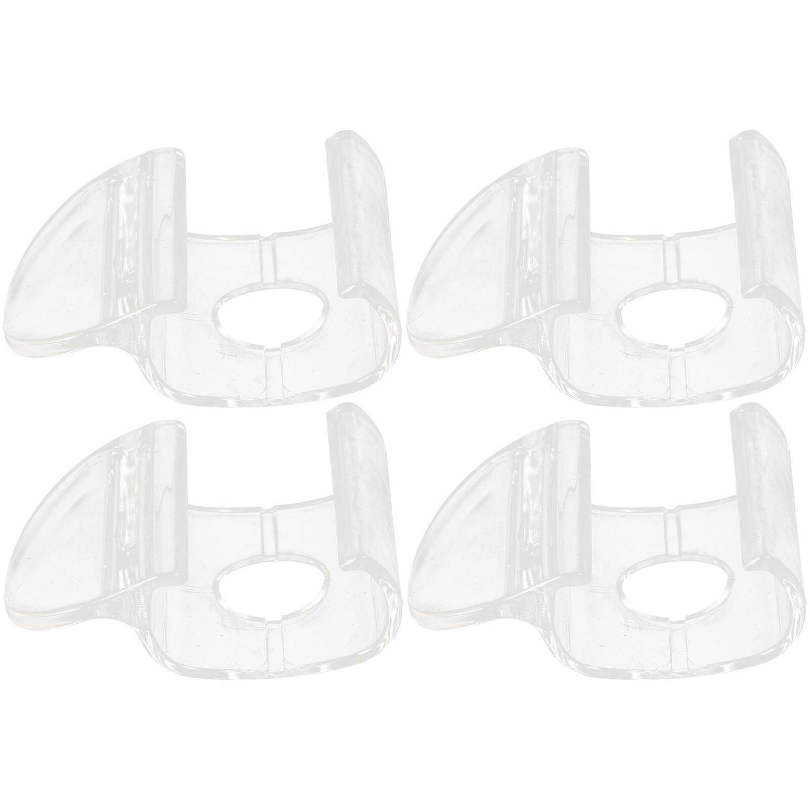 4pcs Cordless Shade Handles Roller Window Shades Pulls Transparent Blind Handles