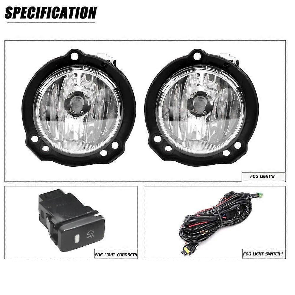 Front Bumper Fog Lamp Upgrade Kit FOR TOYOTA AVANZA 2015 2016 2017 2018 Version Additional Foglight Set Switch + Wiring