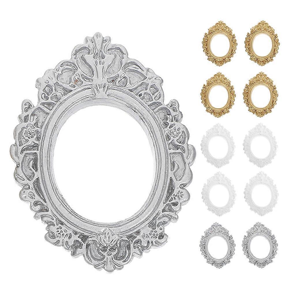 12pcs DIY Photo Frames Resin Photo Frames Crafts Phone Case Decors DIY Miniature Photo Frames