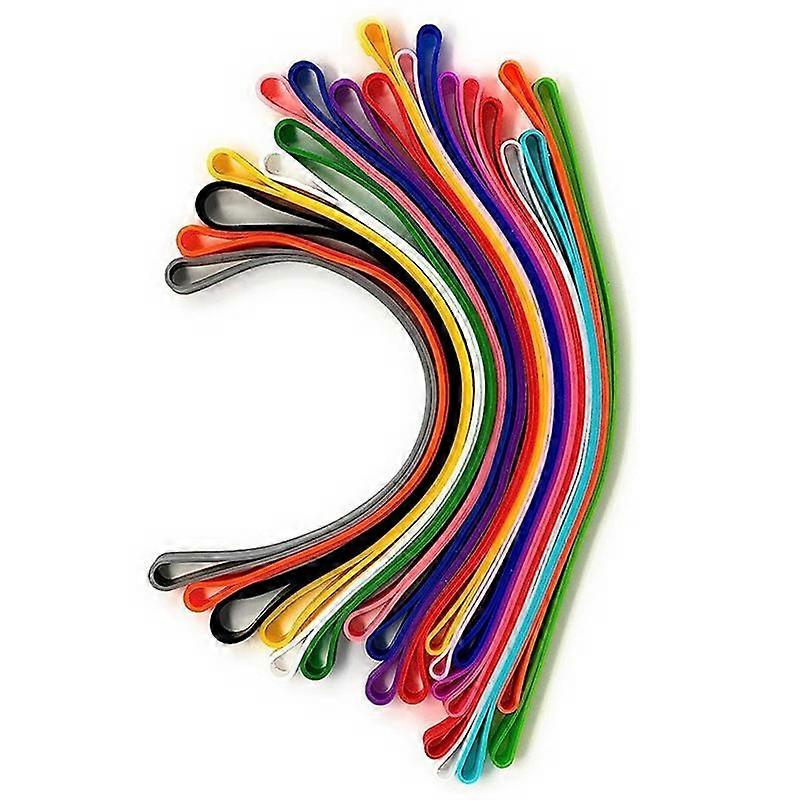 12 Large 8-Inch Silicone Rubber Bands - Multi-Color Stretch Straps For Organizing, Bundling & Gift Wrapping