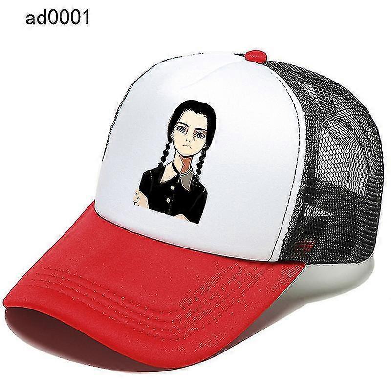 الأربعاء أدامز قبعة بيسبول بوي Gitl امرأة هيب هوب قبعة أبي الكبار الصيف Sunhat الوالدين والطفل الكرتون الرياضة في الهواء الطلق غطاء محرك السيارة