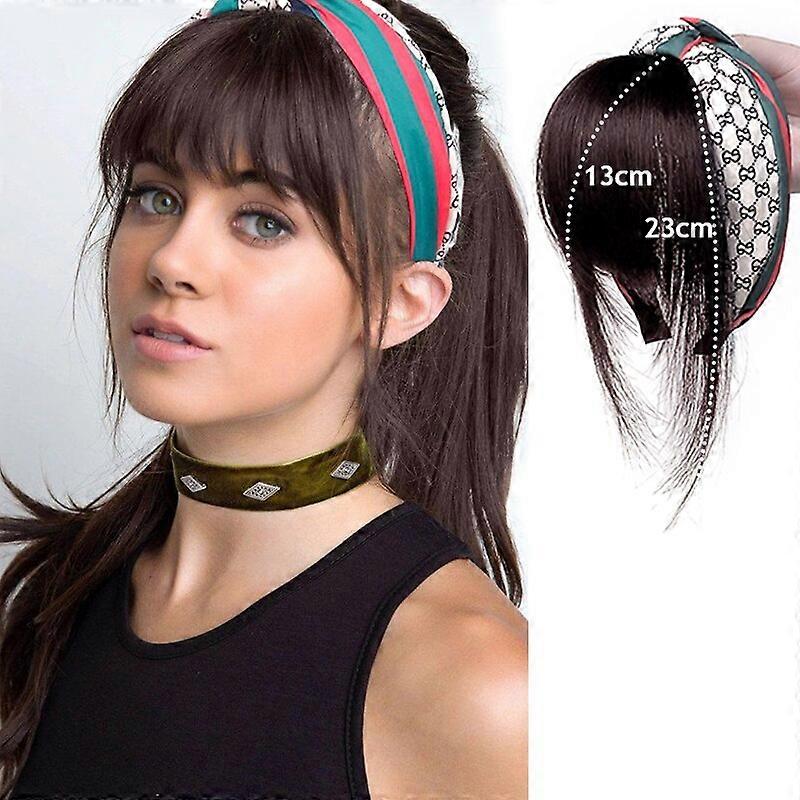 Synthetic Replacement Toupee Natural Headband Wigs With Braids Bangs Heat Resistant Hair Extensions Hairpieces for Women