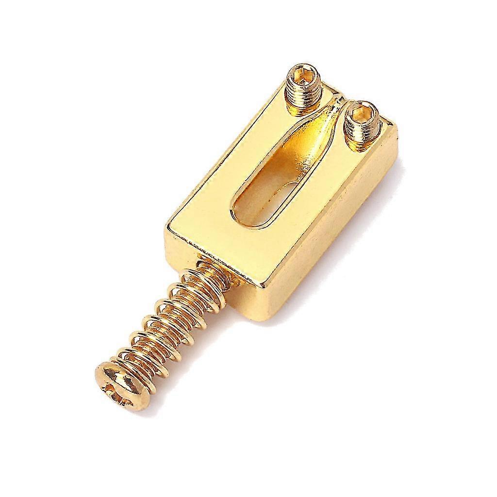 Fixed Bridge Saddles With Spring Saddle Stringed 1set-gold