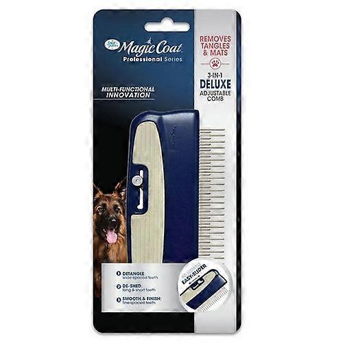 Four Paws Magic Coat Professional Series 3 In 1 Deluxe Adjustable Dog Comb, 1 Count