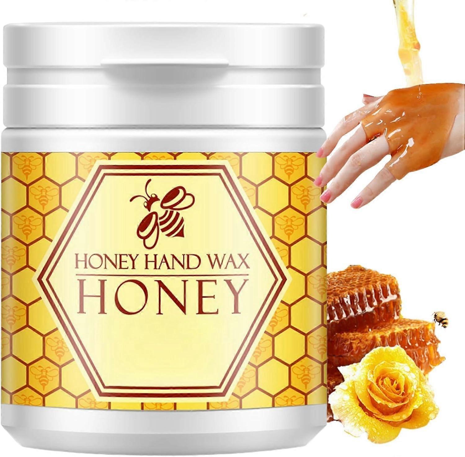 Wax Hand Mask, Honey Milk Hand Peeling Mask, Honey Hand Mask Moisturizing, Nourishing & Hydrating Hand Mask, Exfoliating Hand Wax 170g
