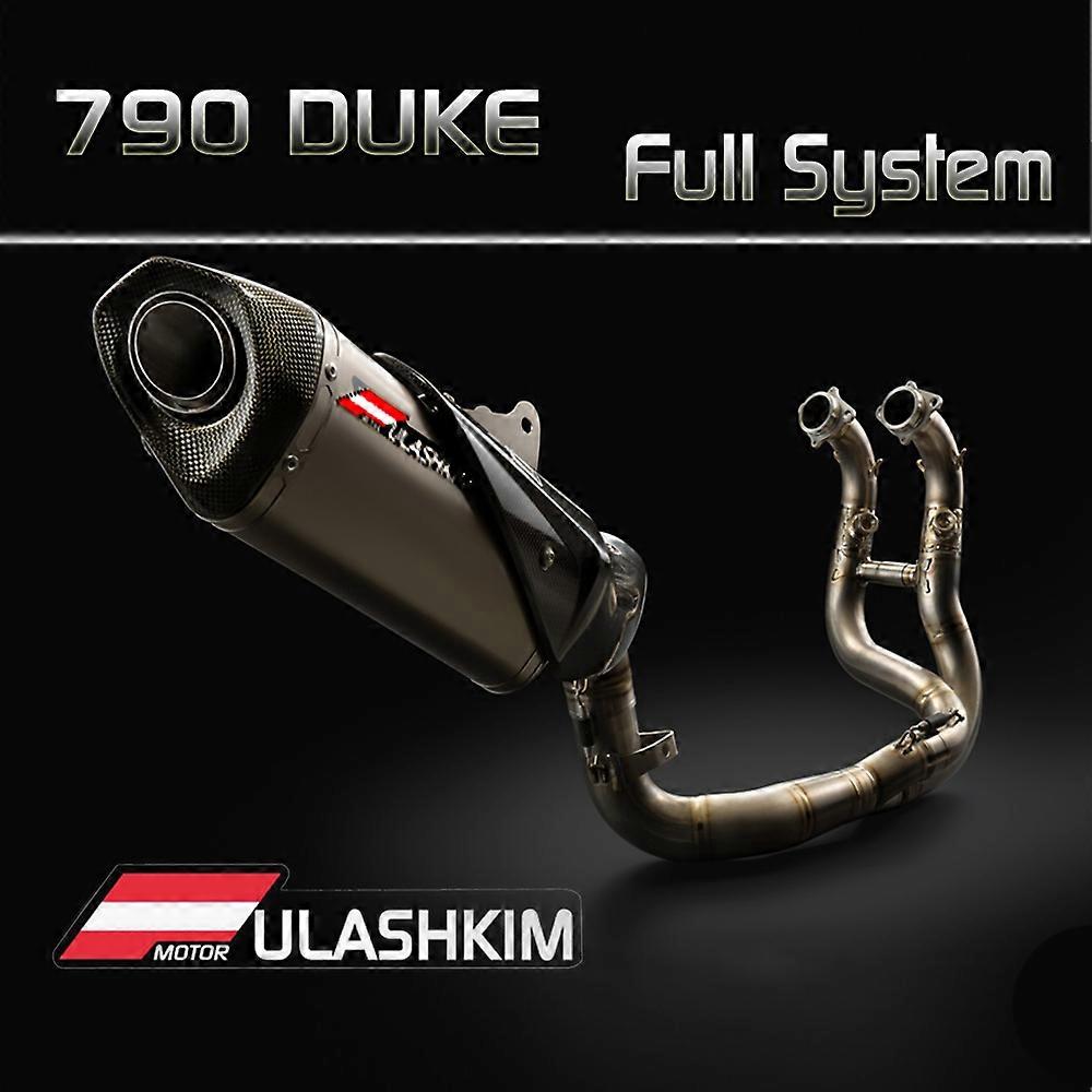 Titanium Alloy Slip On For Duke790 DUKE 790 Modifed Escape Motorcycle Full System Exhaust Front Middle Link Pipe modification