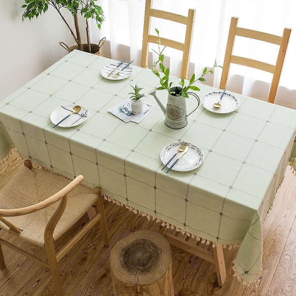 Tablecloth Cotton Linen Anti-splash Table cloth Burlap tablecloth Kitchen Table cloth Buffet Table cloth Rectangular table cloth Rectangular Table, 55