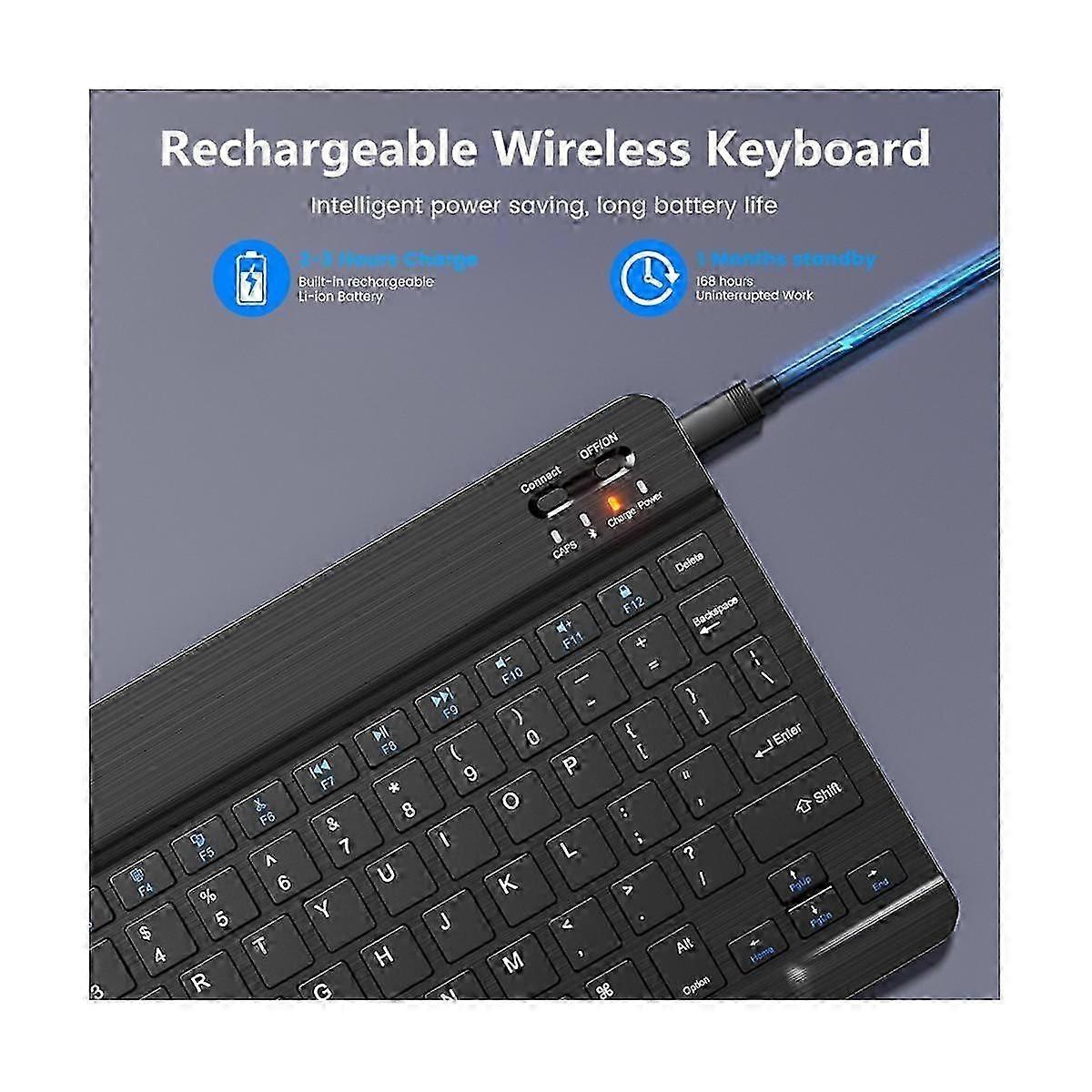 Mini Wireless Bluetooth Keyboard Mouse Combo suitable for Phone Tablet Laptop suitable for Android Windows-Russian