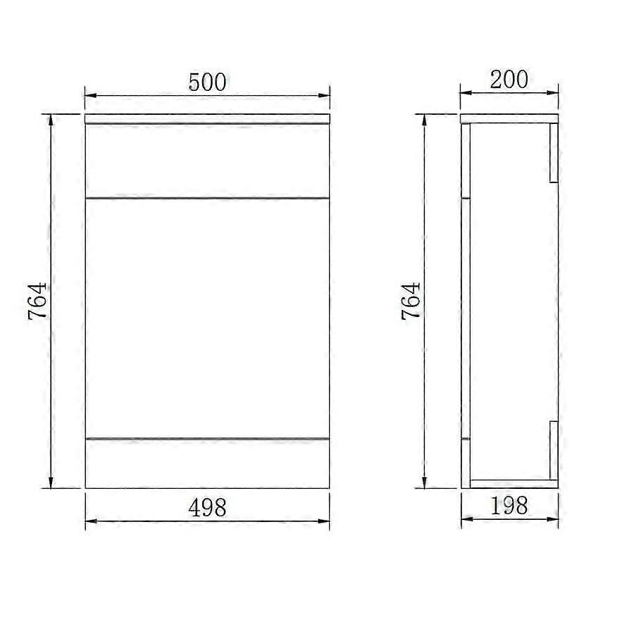 Mini Modern Flooratanding Bathroom Suite